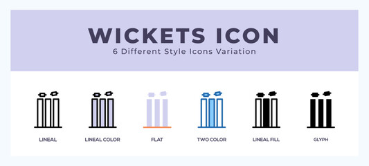 Wickets icon. high quality icon symbol for web design