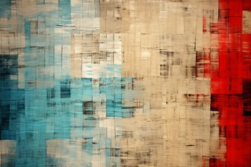 Naklejka premium Burlap Material Structure Background - Generative AI