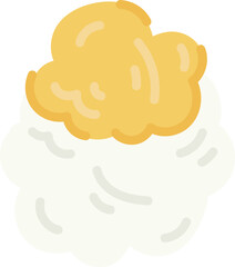 Cute cartoon onigiri illustration