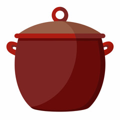         Large pot vector art illustration.
