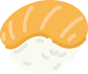 Cute cartoon onigiri illustration