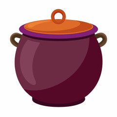         Large pot vector art illustration.
