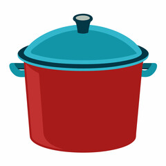         Large pot vector art illustration.

