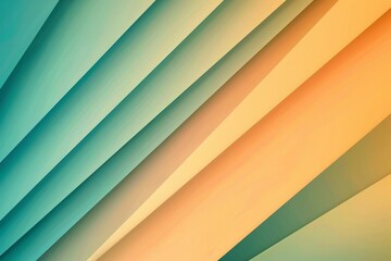 Obraz premium Light gradient background with diagonal lines of light green and orange colors