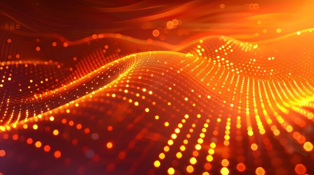 orange tech background