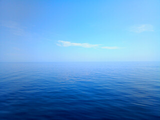 Obraz premium Beautiful blue sea view. Meditterranean sea.