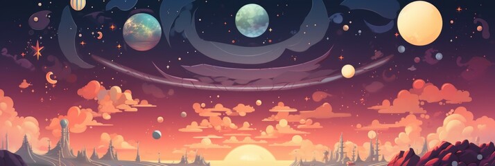 Obraz premium Galaxy Material Structure Background - Generative AI