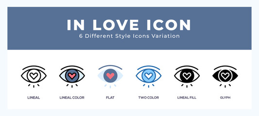 In love icon vector design illustration in trendy style