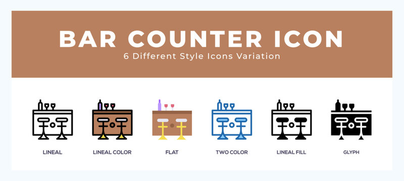 Bar counter icon. high quality icon symbol for web design