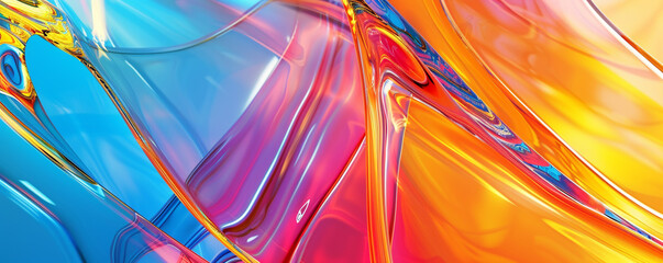 a colored glass background that is abstract