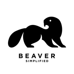 Beaver Logo icon design illustration template