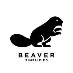 Beaver Logo icon design illustration template