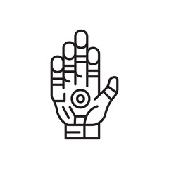 robot hand icon