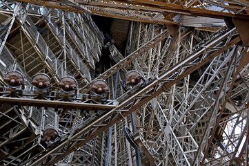 Paris Eiffel Tower iron structure