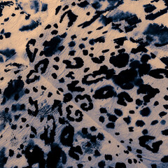 Wallpaper Textile Wild. Sepia Abstract Leopard