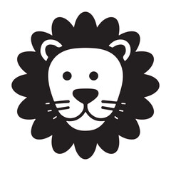 A cute Lion vector art illustration