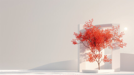 3D rendering geometry e-commerce product booth
