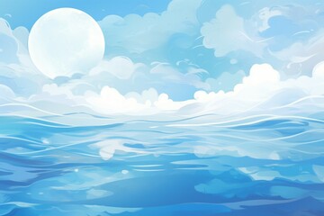 Fototapeta premium Water Ripples Material Structure Background - Generative AI
