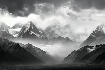 Mountain Range Material Structure Background - Generative AI