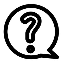 question icon line style