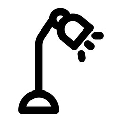 desk lamp icon line style