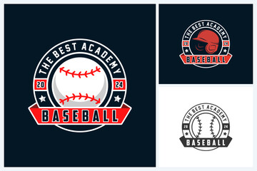 Baseball logo sport, team identity, baseball tournament logo vector illustration template