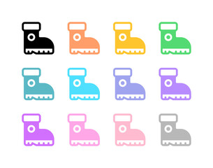 Editable boots vector icon. Outdoor, industry, gardening, heavy duty. Part of a big icon set family. Perfect for web and app interfaces, presentations, infographics, etc