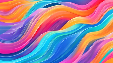 Energetic Colorful Wave Abstract Background with Dynamic Gradients