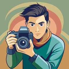 photographer vector illustration