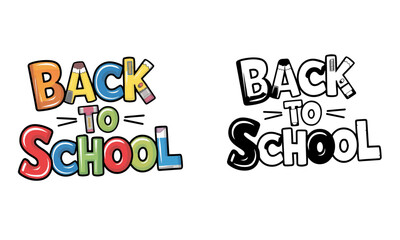 Back to School Vector user for flyer, t-shirt