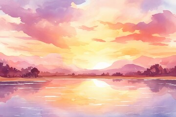 Fototapeta premium Sunset Material Structure Background - Generative AI