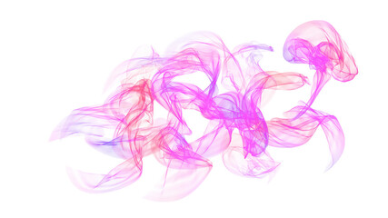 Colorful smoke waves