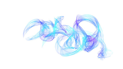 Colorful smoke waves