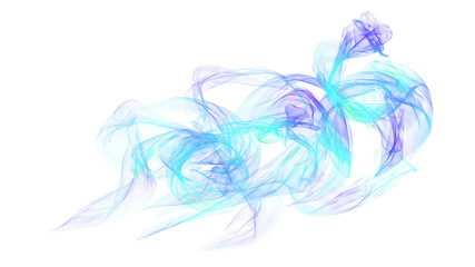 Colorful smoke waves