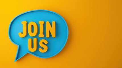 The Join Us Speech Bubble