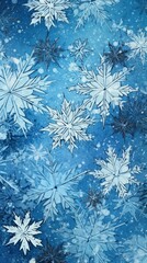 Snowflakes Material Structure Background - Generative AI