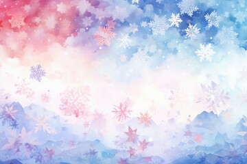 Snowflakes Material Structure Background - Generative AI