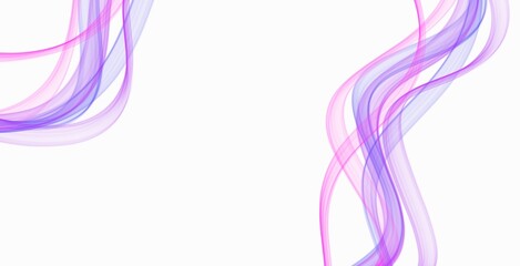abstract colorful flowing wave futuristic lines isolated on white background