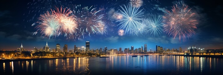 Obraz premium Fireworks Material Structure Background - Generative AI