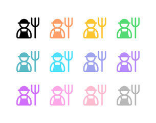 Editable farmer vector icon. People, person, profession. Part of a big icon set family. Perfect for web and app interfaces, presentations, infographics, etc