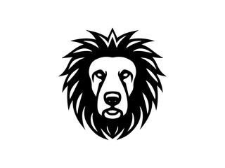 Detailed Black and White Line Art Illustration of a Dog's Face. Intricate and Realistic Canine Portrait Capturing the Essence of Animal Features with Hand-Drawn Precision for Artistic and Monochrome P