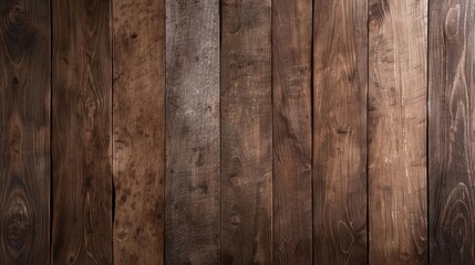 Obraz premium Grunge dark wood panels, brown textured background, vintage-style wallpaper, aged and rustic feel