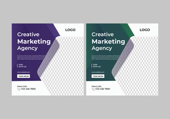 social media banner templete design