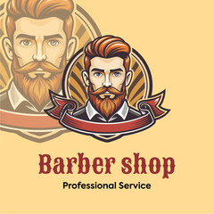 barbershop vintage vector des...