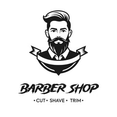 barbershop vector luxury desi...