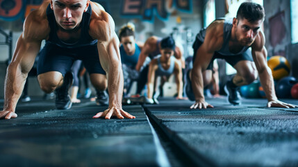 Fototapeta premium High-Intensity Interval Training, Work Out