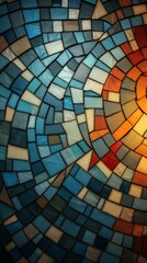 Naklejka premium Mosaic Material Structure Background - Generative AI
