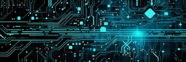 Circuit Board Material Structure Background - Generative AI