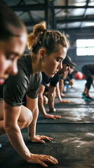 Focused Fitness Class Work Out