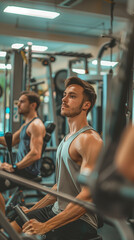 Fototapeta premium Men's Strength Training Work Out